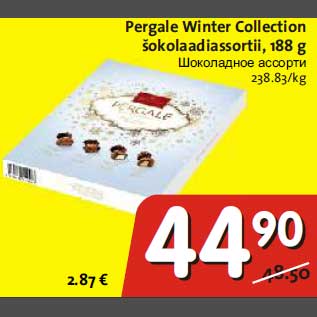 Allahindlus - Pergale Winter Collection šokolaadiassortii