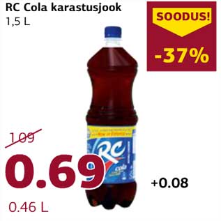 Allahindlus - RC Cola karastusjook 1,5 l