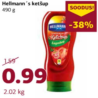 Allahindlus - Hellmann´s ketšup 490 g