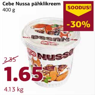 Allahindlus - Cebe Nussa pähklikreem 400 g