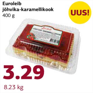 Allahindlus - Euroleib jõhvika - karamellikook 400 g