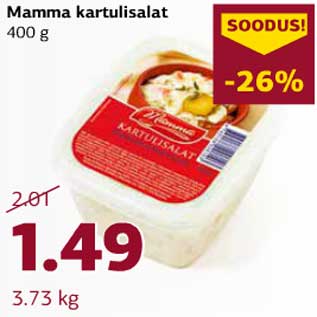 Allahindlus - Mamma kartulisalat 400 g