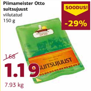 Allahindlus - Piimameister Otto suitsujuust