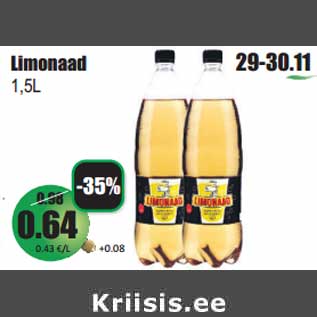 Allahindlus - Limonaad 1,5L