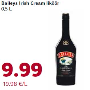 Allahindlus - Baileys Irish Cream liköör 0,5 L