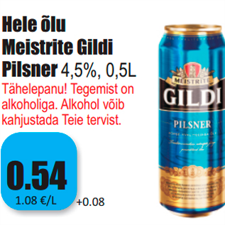 Allahindlus - Hele õlu Meistrite Gildi Pilsner