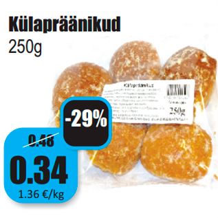 Allahindlus - Külapräänikud 250g