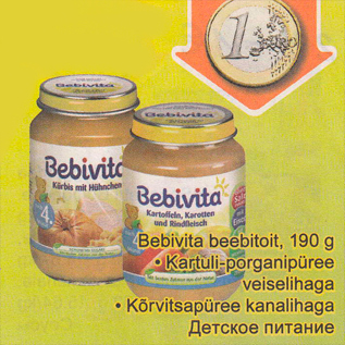 Allahindlus - Bebivita beebitoit, 190 g