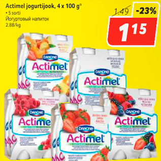 Allahindlus - Actimel jogutrijook