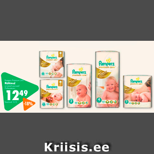 Allahindlus - Pampers Premium Care Mähkmed