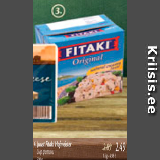 Allahindlus - Juust Fitaki Hofmeister 500 g