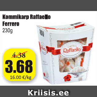 Allahindlus - Kommikarp Raffaello Ferrero 230 g