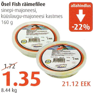 Allahindlus - Ösel Fish räimefilee