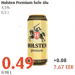 Allahindlus - Holsten Premium hele õlu