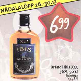 Allahindlus - Brändi lbis ХО,36%,50сl