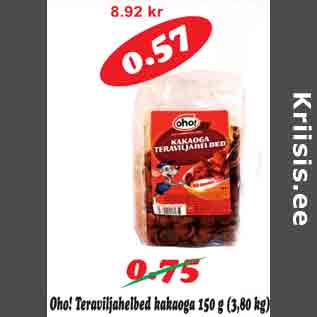 Allahindlus - Oho! Teraviljahelbed kakaoga 150 g