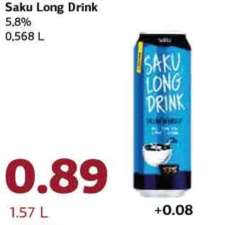 Allahindlus - Saku Long Drink 5,8% 0,568 L