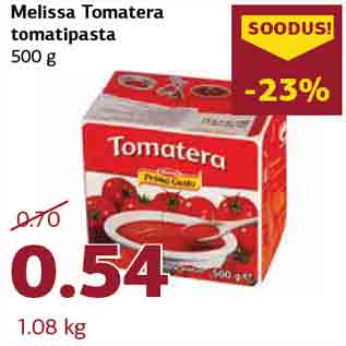 Allahindlus - Melissa Tomatera tomatipasta 500