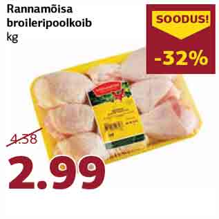 Allahindlus - Rannamõisa broileripoolkoib kg