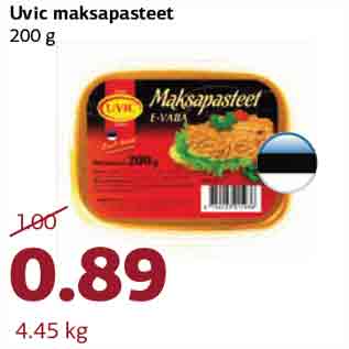 Allahindlus - Uvic maksapasteet 200 g