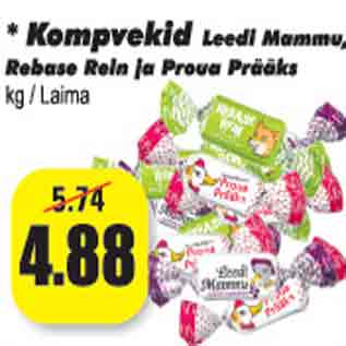 Allahindlus - Kompvekid Leedi Mammu, Rebase Rein ja Proua Prääks kg/Laima