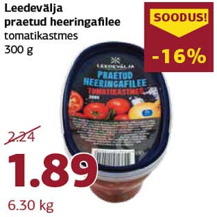 Allahindlus - Leedevälja praetud heeringafilee