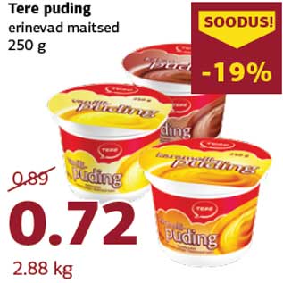 Allahindlus - Tere puding