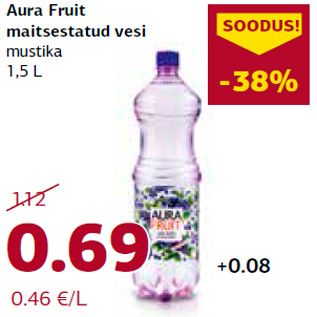 Allahindlus - Aura Fruit maitsestatud vesi