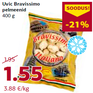 Allahindlus - Uvic Bravissimo pelmeenid 400 g