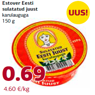 Allahindlus - Estover Eesti sulatatud juust