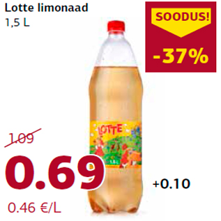 Allahindlus - Lotte limonaad 1,5 L