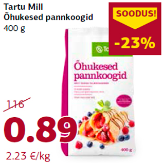 Allahindlus - Tartu Mill Õhukesed pannkoogid 400 g