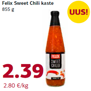 Allahindlus - Felix Sweet Chili kaste 855 g