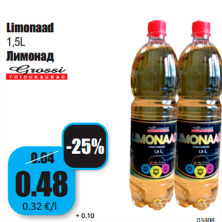 Allahindlus - Limonaad 1,5L