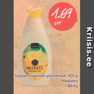 Allahindlus - Tarplan majonees provansal, 900 g