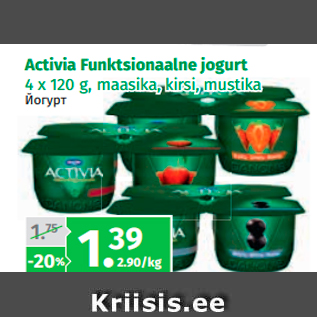 Allahindlus - Activia Funktsionaalne jogurt