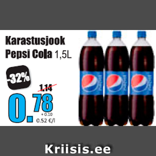 Allahindlus - Karastusjook Pepsi Cola 1,5L