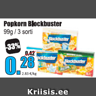 Allahindlus - Popkorn Blockbuster