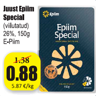 Allahindlus - Juust Epiim Special