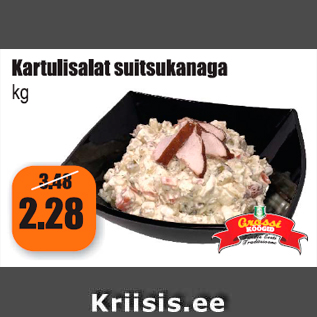 Allahindlus - Kartulisalat suitsukanaga kg