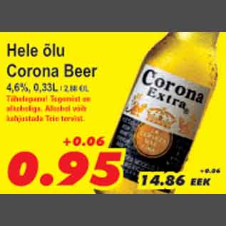 Allahindlus - Hele õlu Corona Beer