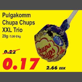 Allahindlus - Pulgakomm Chupa Chups XXL Trio