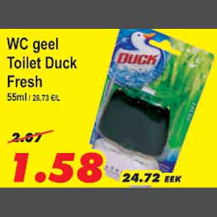 Allahindlus - WC geel Toilet Duck Fresh