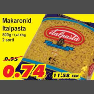 Allahindlus - Makaronid Italpasta