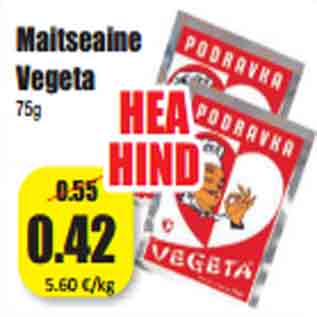 Allahindlus - Maitseaine Vegeta 75g