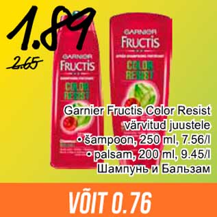 Allahindlus - Garnier Fructis Color Resist värvitud juustele