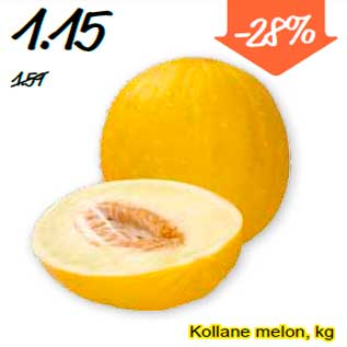 Allahindlus - Kollane melon, kg