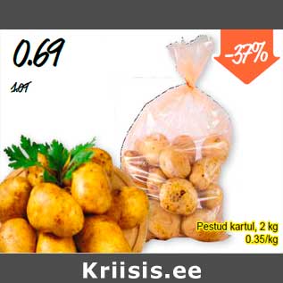 Allahindlus - Pestud kartul, 2 kg 0.35/kg