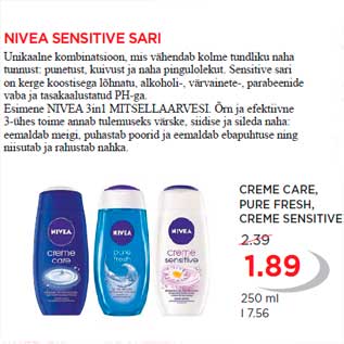 Allahindlus - NIVEA SENSITIVE SARI