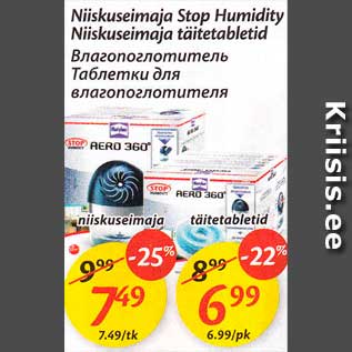 Allahindlus - Niiskuseimaja Stop Humidity; Niiskuseimaja täitetabletid